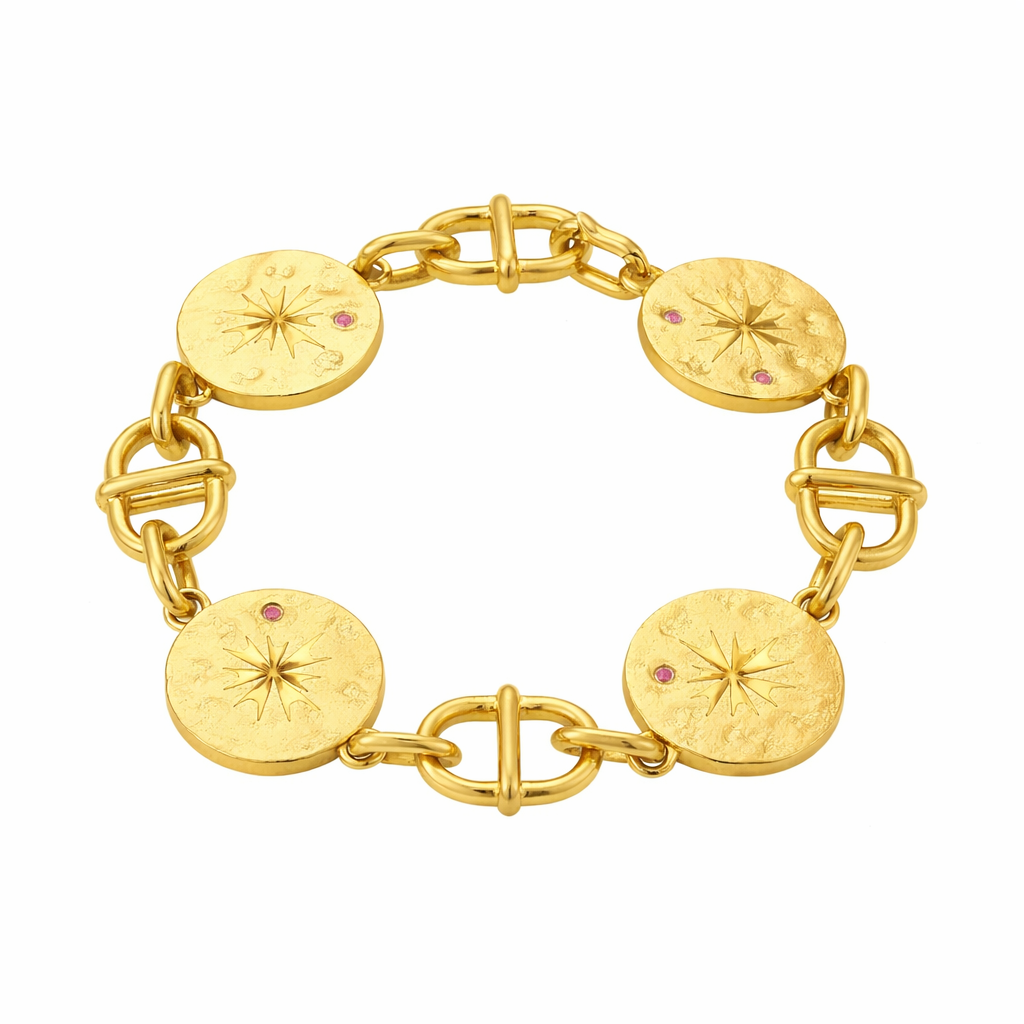 Aethera Burst Coin Bracelet