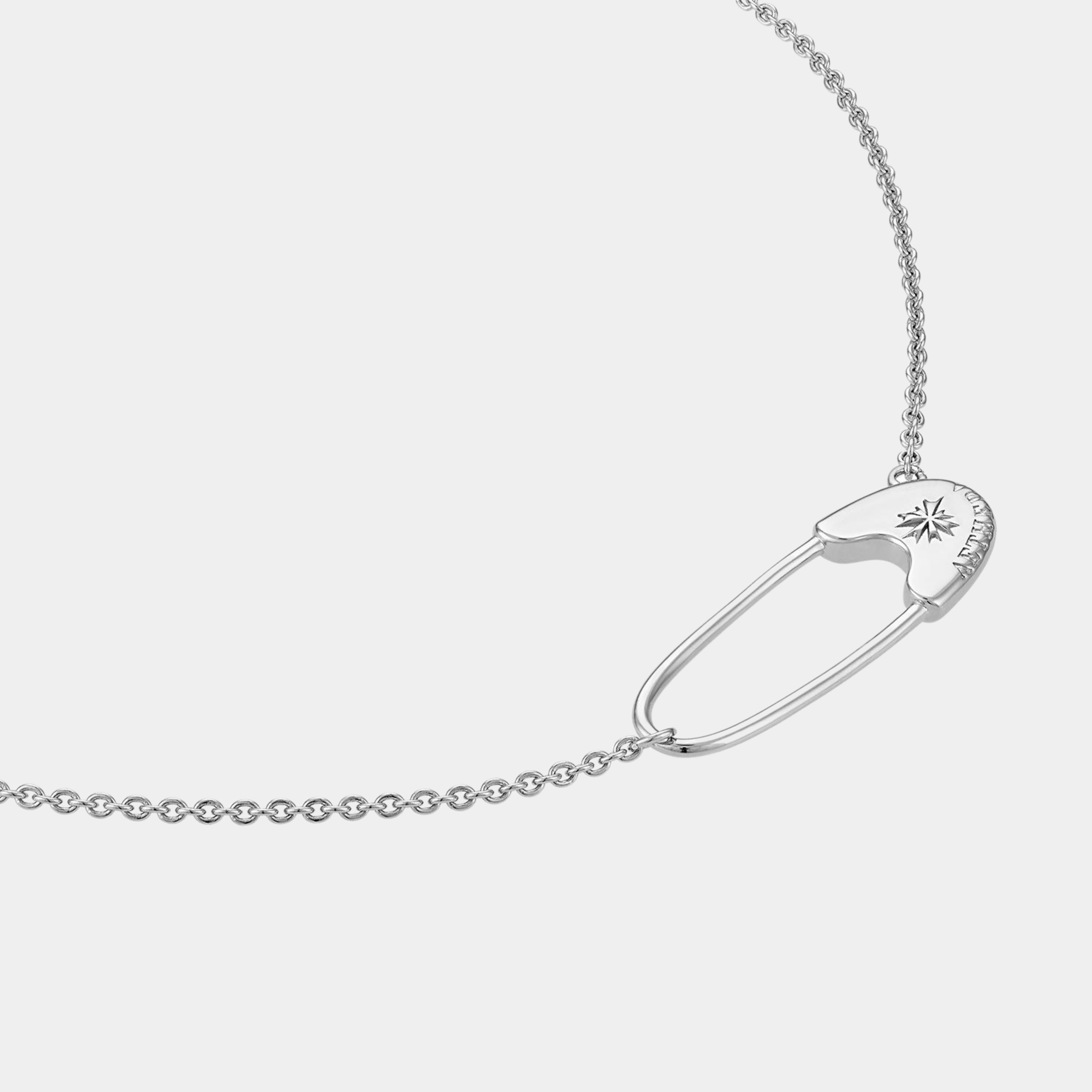 Safety Pin Necklace – Aethera Design Safety Pin Necklace – Aethera Design