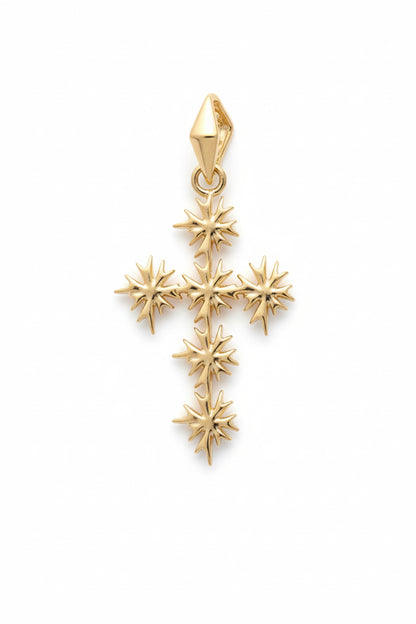 Aethera Cross pendant in 18k yellow gold