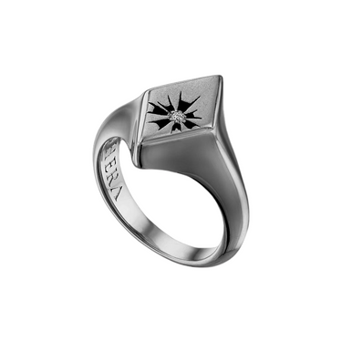 Aethera Diamond Signet Ring