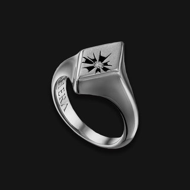 Aethera Diamond Signet Ring